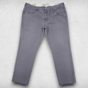 Tommy Bahama Pants Men 42/32 Gray Pinwale Corduroy Straight Leg Business Casual